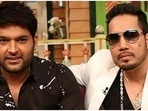 Mika Singh and Kapil Sharma have dinner with Daler Mehndi. Mika Singh and Kapil Sharma have dinner with Daler Mehndi.