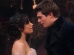 Camila Cabello stars with Nicholas Galitzine in Cinderella. Camila Cabello stars with Nicholas Galitzine in Cinderella.