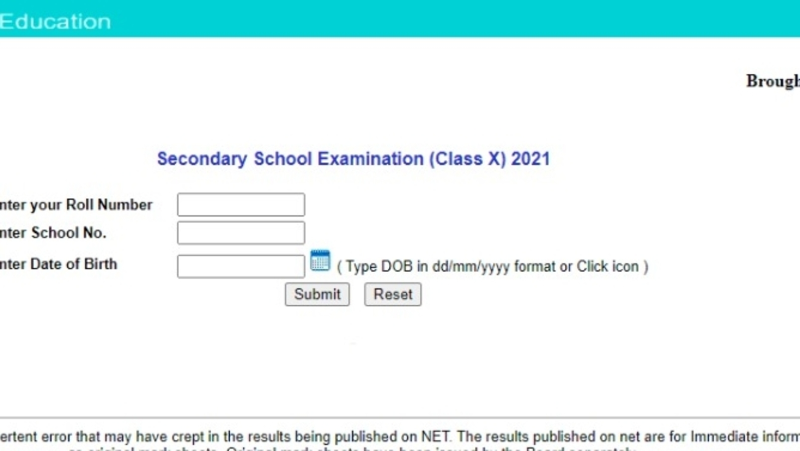 Cbse 10th Result 2021 How To Check