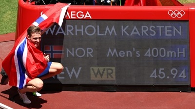Olympics: Karsten Warholm world record in hurdles epic, Malaika Mihambo soars to long jump gold. (REUTERS)