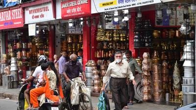 A utensil shop opens after the easing of restrictions. (HT PHOTO) A utensil shop opens after the easing of restrictions. (HT PHOTO)
