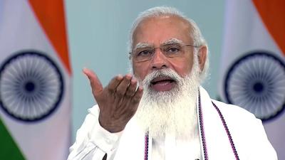 Prime Minister Narendra Modi interacted with the beneficiaries of Pradhan Mantri Garib Kalyan Yojana in Gujarat, through video conferencing, in New Delhi on Tuesday. (ANI) Prime Minister Narendra Modi interacted with the beneficiaries of Pradhan Mantri Garib Kalyan Yojana in Gujarat, through video conferencing, in New Delhi on Tuesday. (ANI)