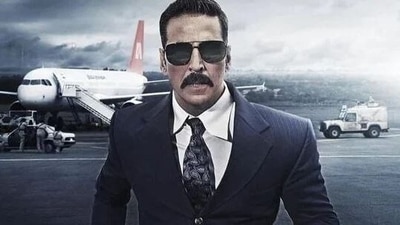 Akshay Kumar in a still from Bell Bottom. Akshay Kumar in a still from Bell Bottom.