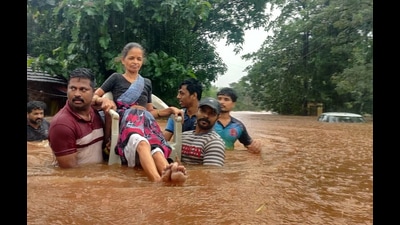 The floods and landslides, which ravaged 15 districts since July 22, claimed 229 lives and caused losses to crops, housing structures, roads and electricity infrastructure. (Hindustan Times) The floods and landslides, which ravaged 15 districts since July 22, claimed 229 lives and caused losses to crops, housing structures, roads and electricity infrastructure. (Hindustan Times)