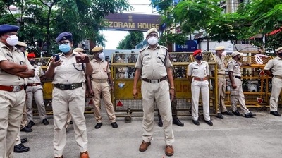 Assam and Mizoram share a 164.6km-long disputed border.(PTI PHOTO.)