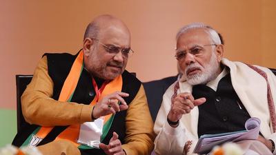 Prime Minister Narendra Modi and BJP leader and minister of cooperation Amit Shah. (HT Archive)