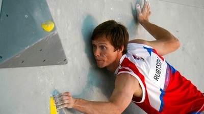 Aleksey Rubtsov, of the Russian Olympic Committee, participates during the bouldering qualification portion of the men's sport climbing competition at the 2020 Summer Olympics, Tuesday, Aug. 3, 2021, in Tokyo, Japan. (AP Photo/Jeff Roberson) (AP) Aleksey Rubtsov, of the Russian Olympic Committee, participates during the bouldering qualification portion of the men's sport climbing competition at the 2020 Summer Olympics, Tuesday, Aug. 3, 2021, in Tokyo, Japan. (AP Photo/Jeff Roberson) (AP)
