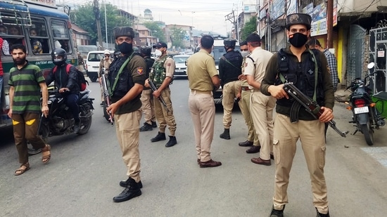 On June 17, an off-duty policeman was shot dead near his house in the old city’s Saidapora area. (ANI Photo) On June 17, an off-duty policeman was shot dead near his house in the old city’s Saidapora area. (ANI Photo)