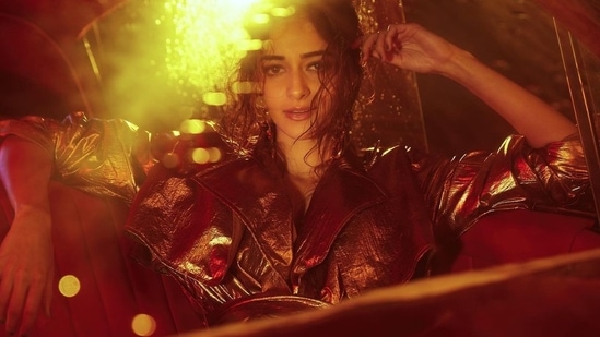 Ananya Panday recently served a smoking hot look with her sensuous style in the golden metallic trench that set the mercury soaring high enough to lift up one’s mood from even the darkest depths of quarantine.(Amigos Communications)