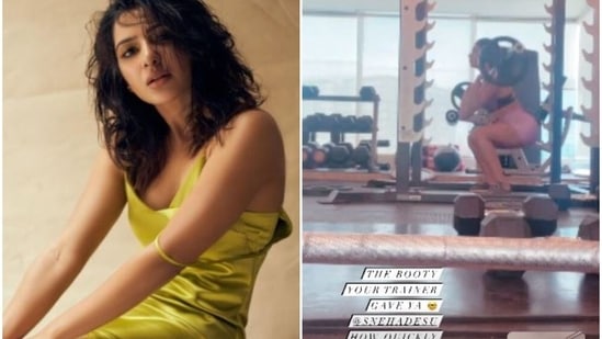 Samantha Akkineni often shared pictures of her fitness regime.