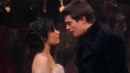 Camila Cabello stars with Nicholas Galitzine in Cinderella.