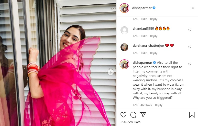 Disha responded to the comments.