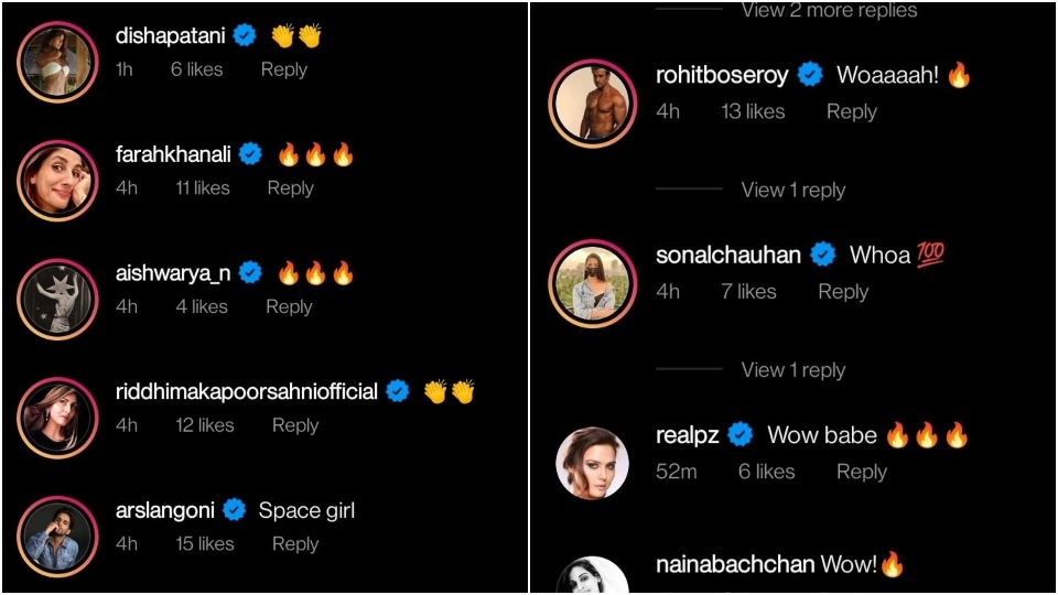 Comments on Sussanne Khan's post.