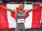 Olympics: Canadian Andre De Grasse wins 200m gold