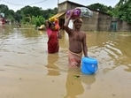 West Bengal chief minister Mamata Banerjee is likely to conduct an aerial survey of the flood-hit regions of Howrah and Hooghly districts in south Bengal on July 4, even as the meteorological department has warned of more rain on Wednesday.(ANI)