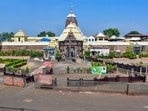 The Jagannath temple was closed for devotees in April due to Covid-19 restrictions.(PTI File Photo) The Jagannath temple was closed for devotees in April due to Covid-19 restrictions.(PTI File Photo)