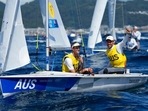 Olympics: Matthew Belcher and Will Ryan win gold for Australia in men's 470 sailing. Olympics: Matthew Belcher and Will Ryan win gold for Australia in men's 470 sailing.