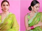 Kiara Advani promotes Shershaah in the most beautiful organza saree worth <span class='webrupee'>₹</span>48k(Instagram/@kiaraaliaadvani) Kiara Advani promotes Shershaah in the most beautiful organza saree worth <span class='webrupee'>₹</span>48k(Instagram/@kiaraaliaadvani)