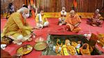 The foundation stone of the temple was laid by Prime Minister Narendra Modi on August 5, 2020, and a year on, construction is on in full swing. (ANI) The foundation stone of the temple was laid by Prime Minister Narendra Modi on August 5, 2020, and a year on, construction is on in full swing. (ANI)