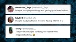 People are sharing all sorts of comments under ‘Imagine studying’ trend.(Twitter) People are sharing all sorts of comments under ‘Imagine studying’ trend.(Twitter)