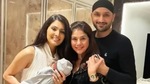 Geeta Basra and Harbhajan Singh posing with son Jovan and her sister Bhavna Jasra. Geeta Basra and Harbhajan Singh posing with son Jovan and her sister Bhavna Jasra.