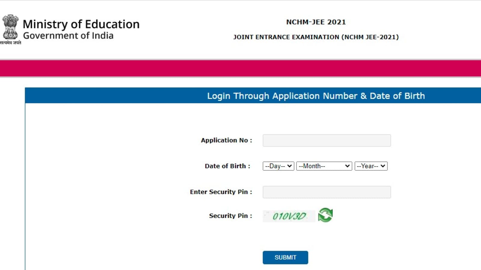NCHM JEE admit card 2021 released at nchmjee.nta.nic.in, direct link