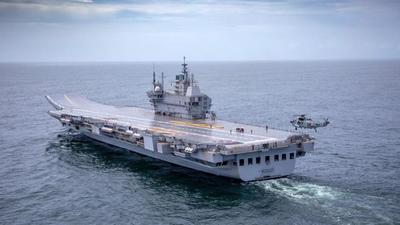The indigenously built aircraft carrier has been named after INS Vikrant, operated by the Indian Navy from 1961 to 1997 (Photo Courtesy- Indian Navy) The indigenously built aircraft carrier has been named after INS Vikrant, operated by the Indian Navy from 1961 to 1997 (Photo Courtesy- Indian Navy)