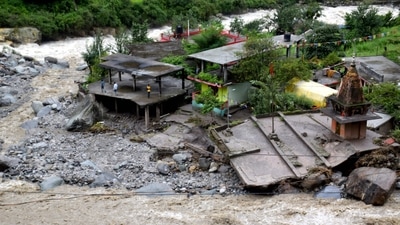 Cloudbursts frequently ravaged large parts of the hills in recent months and led to loss of lives and properties. (File photo) Cloudbursts frequently ravaged large parts of the hills in recent months and led to loss of lives and properties. (File photo)