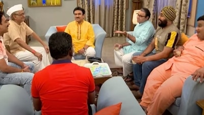 Purush Mandal meet again and talk about time spent at the resort.