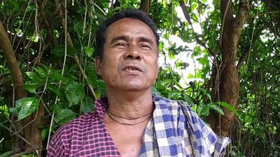 Harihar Behera was in his mid-twenties when he started working on carving out a road through the hills and forest. He is 57. (Sourced) Harihar Behera was in his mid-twenties when he started working on carving out a road through the hills and forest. He is 57. (Sourced)