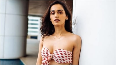 Manushi Chhillar in bralette and distressed denims nails the ultimate summer look (Instagram/@manushi_chhillar) Manushi Chhillar in bralette and distressed denims nails the ultimate summer look (Instagram/@manushi_chhillar)