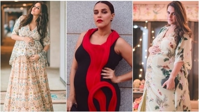 Neha Dhupia, who is known for her incredible fashion sense, has been setting some major fashion goals even during her pregnancy. The actor has worn some gorgeous outfits during her first pregnancy that are still the talk of the town. Here are seven maternity outfits that grabbed eyeballs. (Instagram/@nehadhupia) Neha Dhupia, who is known for her incredible fashion sense, has been setting some major fashion goals even during her pregnancy. The actor has worn some gorgeous outfits during her first pregnancy that are still the talk of the town. Here are seven maternity outfits that grabbed eyeballs. (Instagram/@nehadhupia)