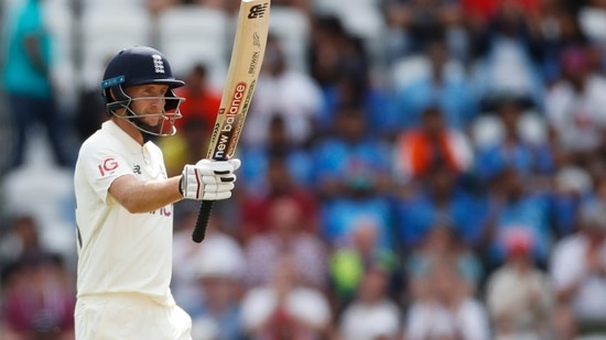 England's Joe Root celebrates his half-century(Action Images via Reuters)