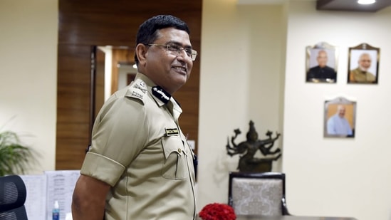 Rakesh Asthana held his first interstate police coordination meeting on Wednesday, ahead of the Independence Day celebrations. (Photo by Arvind Yadav/ Hindustan Times)(Arvind Yadav/HT PHOTO)