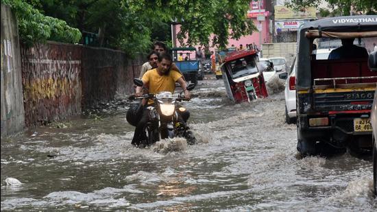 Rajasthan: Khatoli recorded the highest rainfall at 280 mm, followed by 258 mm in Bundi in the eastern part of the state, the weather department said. (ANI) Rajasthan: Khatoli recorded the highest rainfall at 280 mm, followed by 258 mm in Bundi in the eastern part of the state, the weather department said. (ANI)