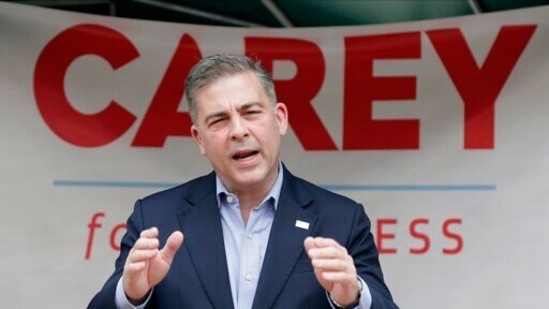 Mike Carey speaks at the kick-off of his 15th Congressional district campaign in Grove City, Ohio. (File Photo / AP) Mike Carey speaks at the kick-off of his 15th Congressional district campaign in Grove City, Ohio. (File Photo / AP)