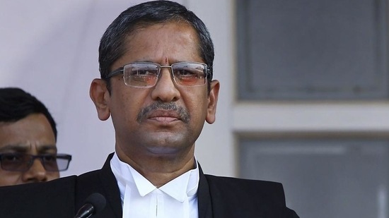 CJI Ramana, who was born in the undivided state of Andhra Pradesh, clarified that he would not adjudicate upon the legal issues involved in the matter. (PTI File)