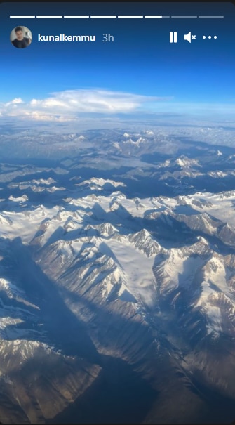 He took a late-night flight to Ladakh.