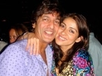 Chunky Panday with his wife Bhavana. Chunky Panday with his wife Bhavana.