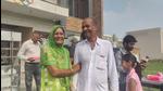 Surender Kumar’s parents at their Kurukshetra home. (Sourced) Surender Kumar’s parents at their Kurukshetra home. (Sourced)