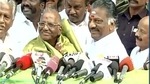 When E Madhusudanan (left) had switched to Panneerselvam camp in 2017. When E Madhusudanan (left) had switched to Panneerselvam camp in 2017.