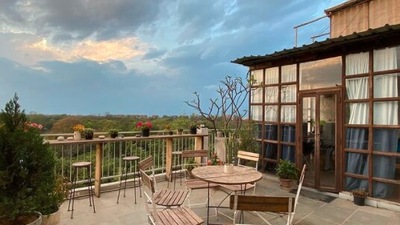 The Lazy Patio: Located in South Delhi's Hauz Khas Village, this is the perfect place for anyone looking for some serenity. You can enjoy the view of a lake with a cup of coffee. (Instagram/@thelazypatio)