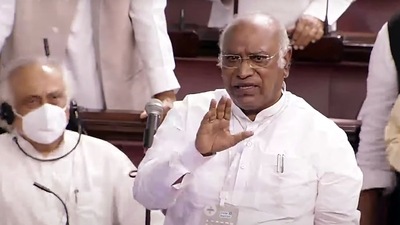 There was also an exchange between Singh and Kharge, with the Congress leader claiming that the former said he would try and resolve the issue after his return from Tajikistan. (ANI) There was also an exchange between Singh and Kharge, with the Congress leader claiming that the former said he would try and resolve the issue after his return from Tajikistan. (ANI)