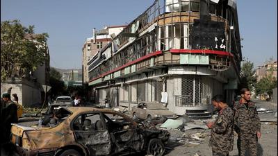 Afghan foreign minister Mohammad Haneef Atmar’s phone call to S Jaishankar on Tuesday coincided with an attack by a team of Taliban suicide attackers on the residence of defence minister Bismillah Mohammadi in Kabul. (REUTERS) Afghan foreign minister Mohammad Haneef Atmar’s phone call to S Jaishankar on Tuesday coincided with an attack by a team of Taliban suicide attackers on the residence of defence minister Bismillah Mohammadi in Kabul. (REUTERS)
