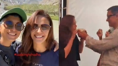 Mona Singh shares pics with Aamir Khan and Kiran Rao. Mona Singh shares pics with Aamir Khan and Kiran Rao.