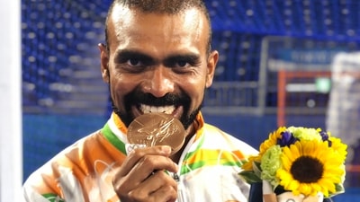 Indian men's hockey team goalkeeper PR Sreejesh (PR Sreejesh / Twitter)