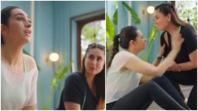 Karisma Kapoor and Kareena Kapoor came together for an ad. Karisma Kapoor and Kareena Kapoor came together for an ad.