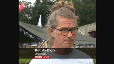 A screenshot of British DJ Rob da Bank from the interview. (Screengrab)