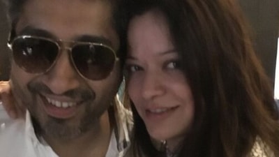 Arzoo Govitrikar with her estranged husband Siddharth Sabharwal.