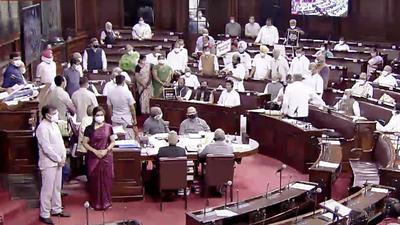 The Essential Defence Services Bill, 2021, was cleared by Rajya Sabha on Thursday after Lok Sabha passed it on August 3. (ANI PHOTO.) The Essential Defence Services Bill, 2021, was cleared by Rajya Sabha on Thursday after Lok Sabha passed it on August 3. (ANI PHOTO.)